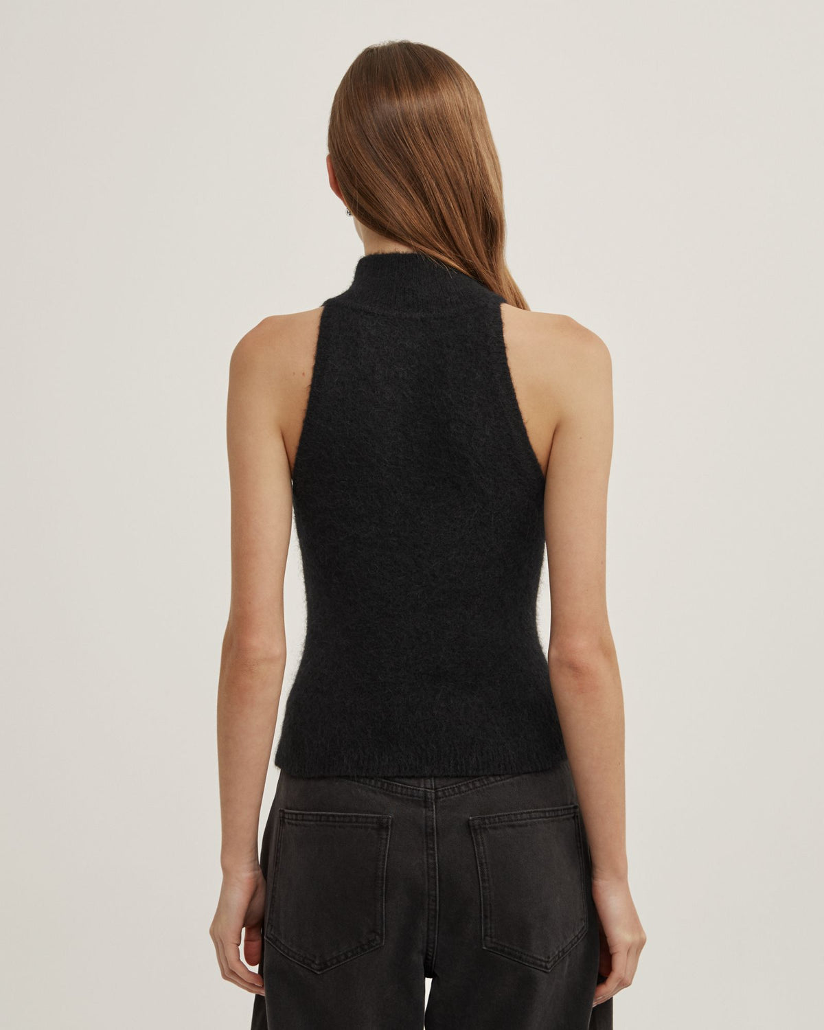 Fluffy High Neck Tank