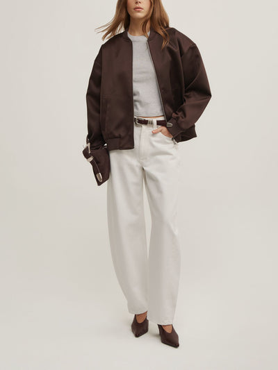 Satin Bomber Jacket