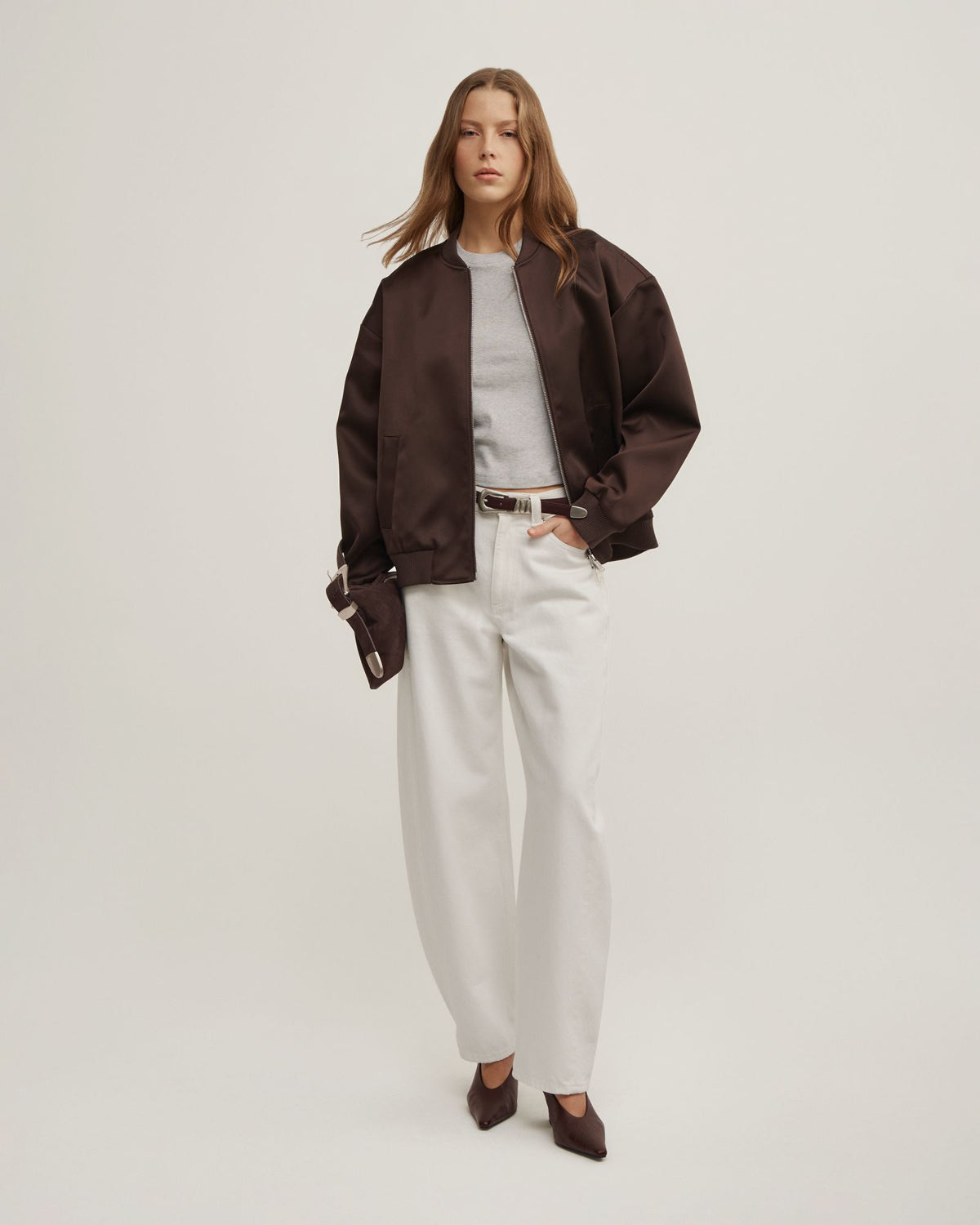 Satin Bomber Jacket