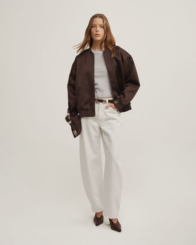 Satin Bomber Jacket