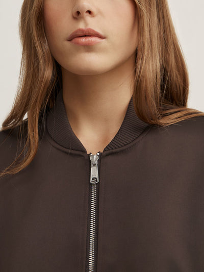 Satin Bomber Jacket