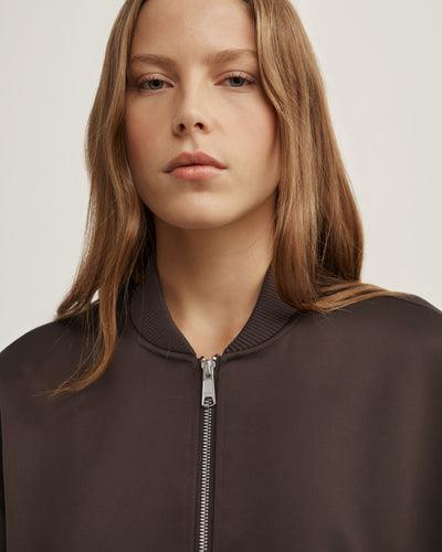 Satin Bomber Jacket