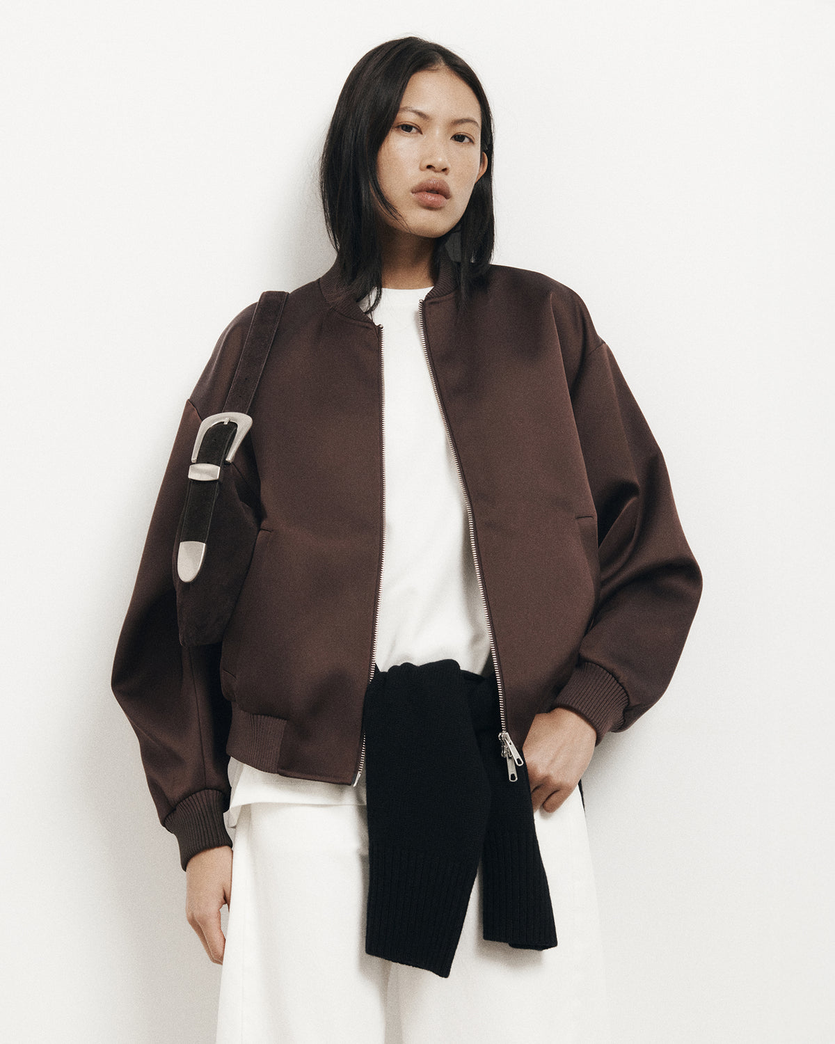 Satin Bomber Jacket