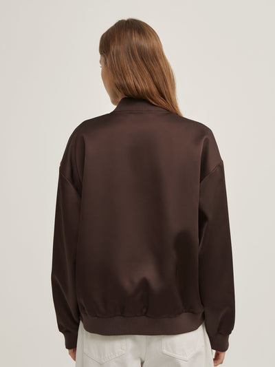 Satin Bomber Jacket