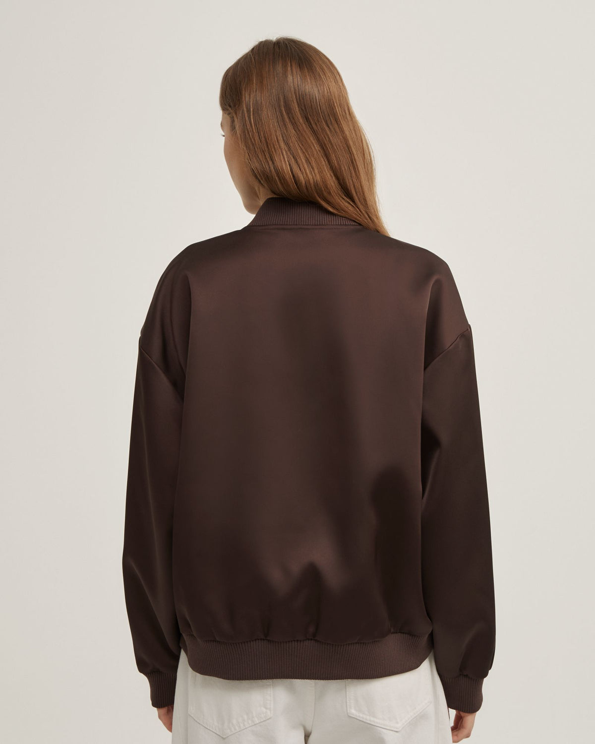 Satin Bomber Jacket