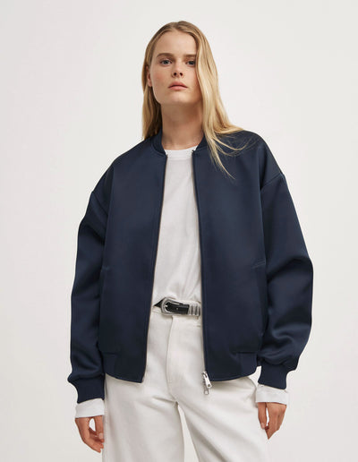 Satin Bomber Jacket