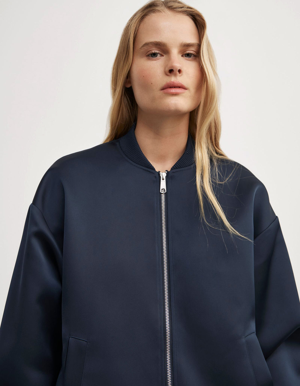 Satin Bomber Jacket