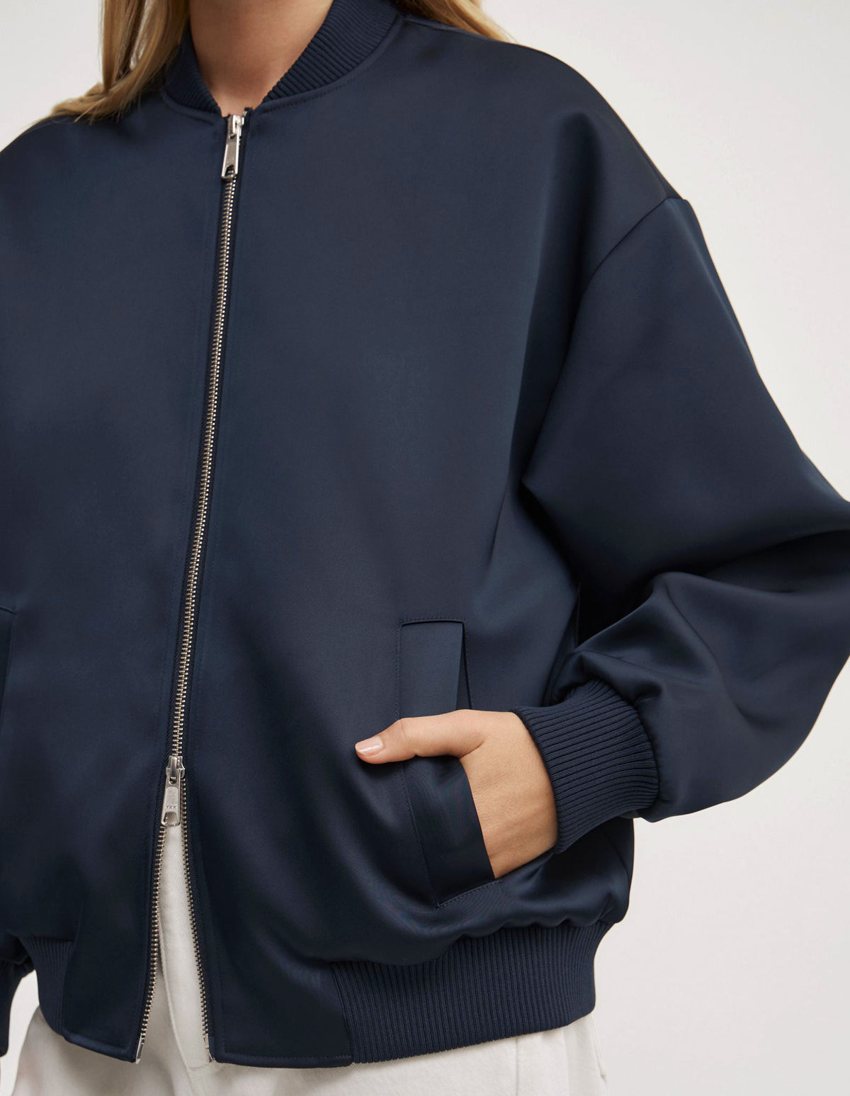 Satin Bomber Jacket