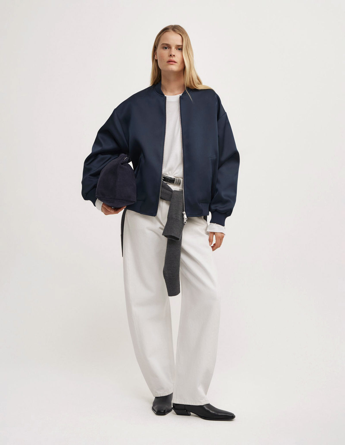 Satin Bomber Jacket