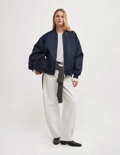 Satin Bomber Jacket