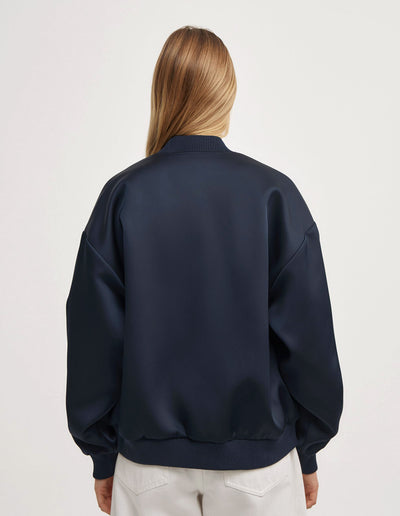 Satin Bomber Jacket
