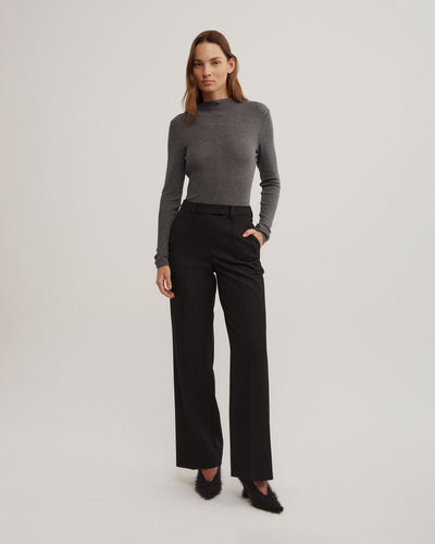High Neck Long Sleeve Top