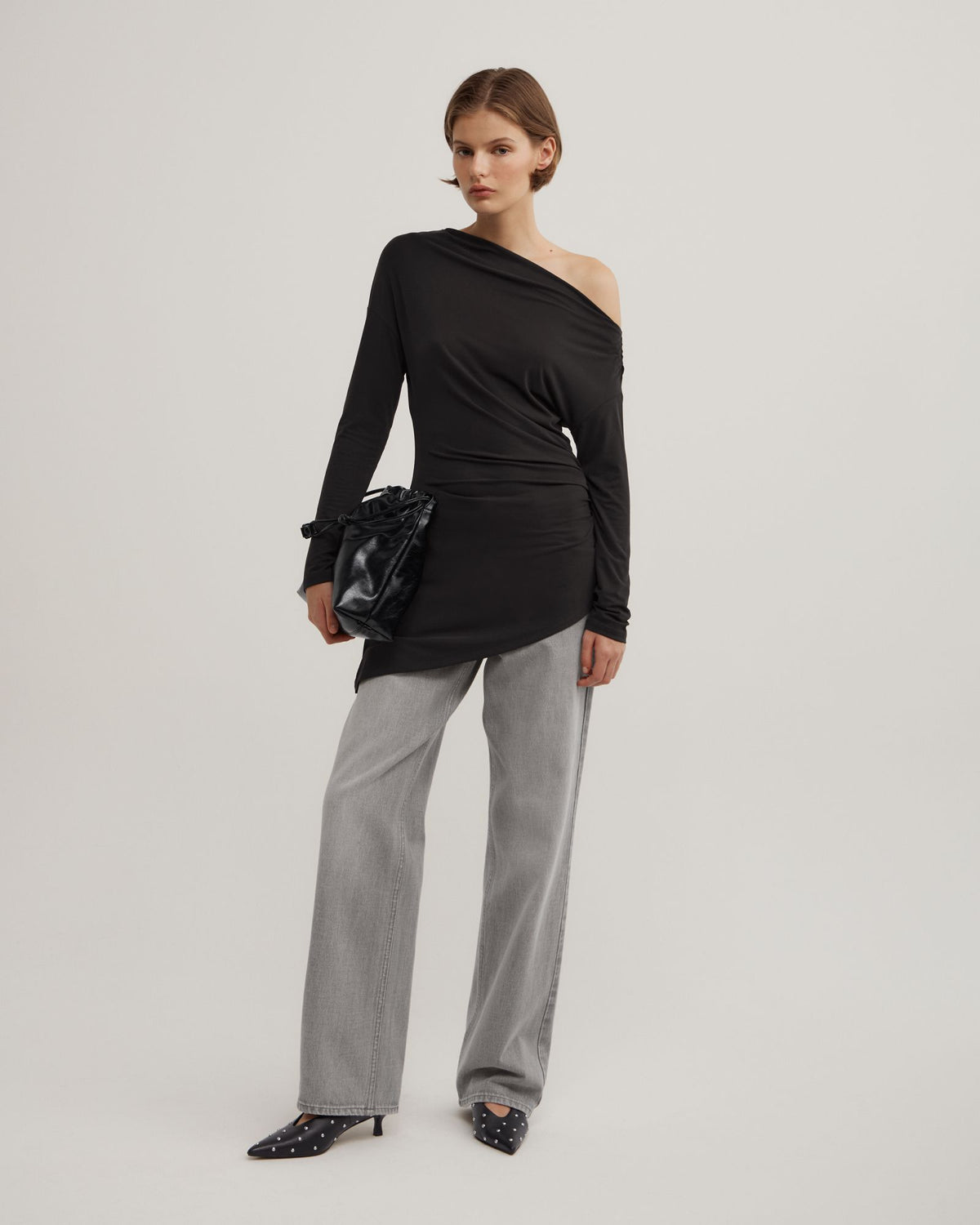 Asymmetric Tunic Long Sleeve Top