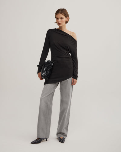 Asymmetric Tunic Long Sleeve Top