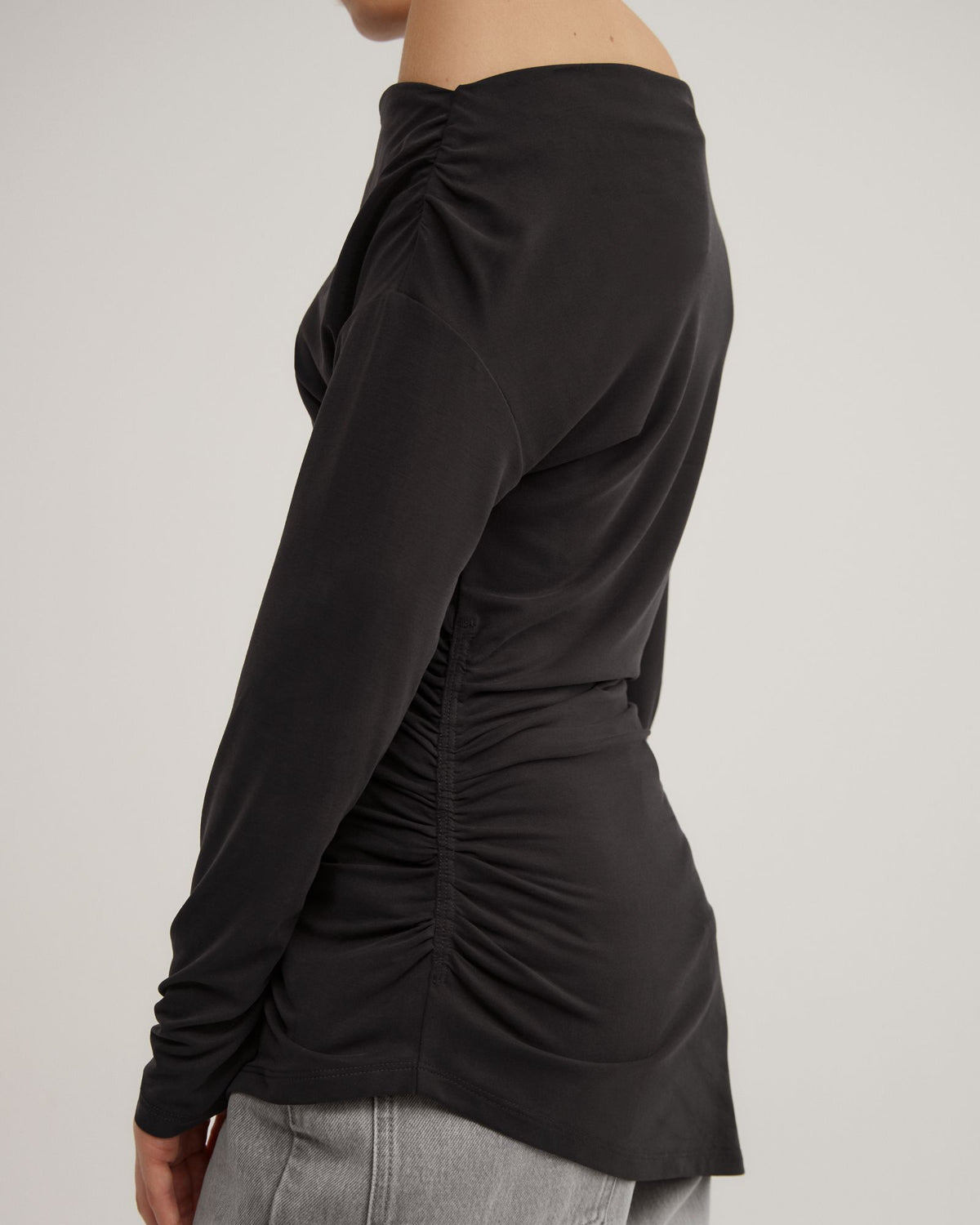 Asymmetric Tunic Long Sleeve Top