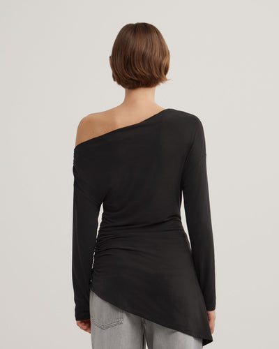 Asymmetric Tunic Long Sleeve Top