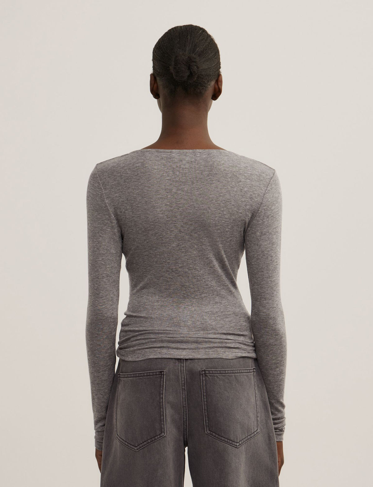 Cowl Neck Long Sleeve Top