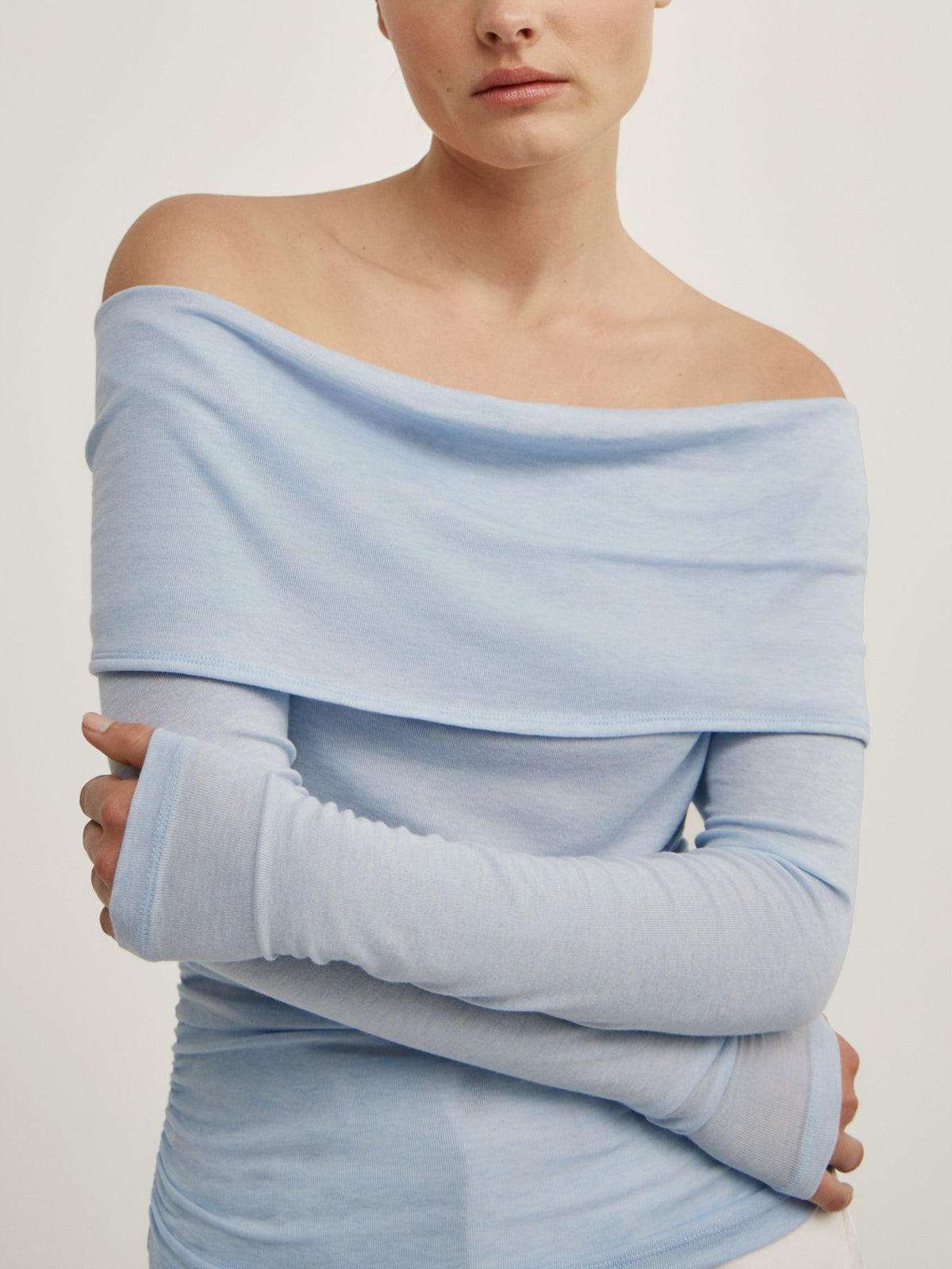 Off Shoulder Long-Sleeve Top