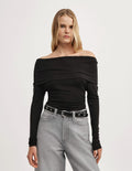 Off Shoulder Long-Sleeve Top