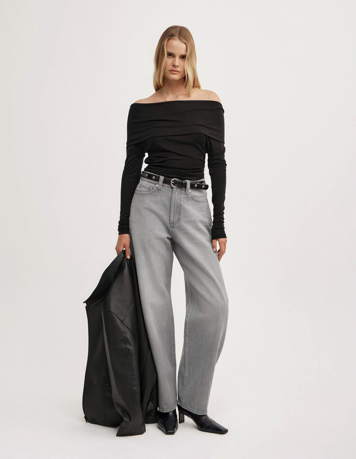 Off Shoulder Long-Sleeve Top