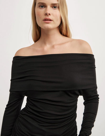 Off Shoulder Long-Sleeve Top