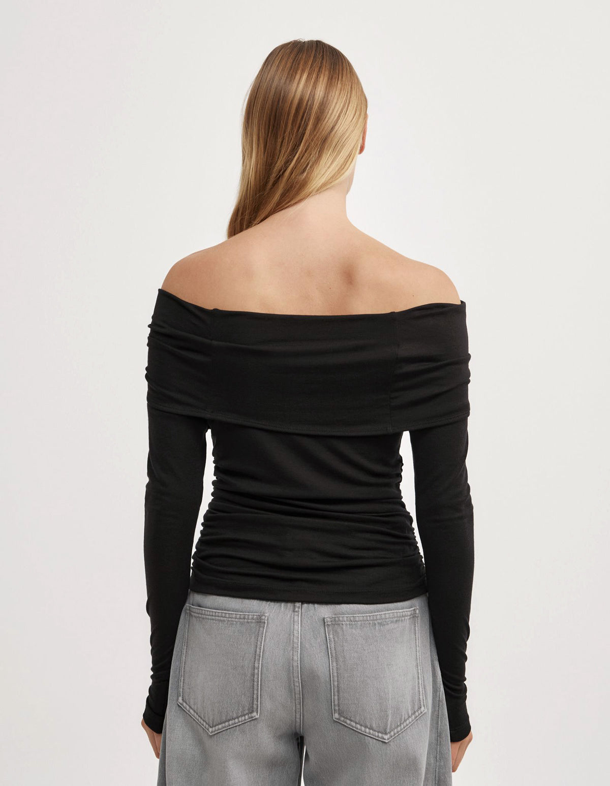 Off Shoulder Long-Sleeve Top