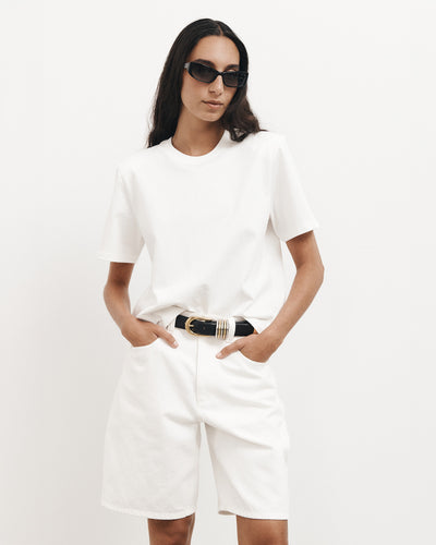 Denim Bermuda Shorts