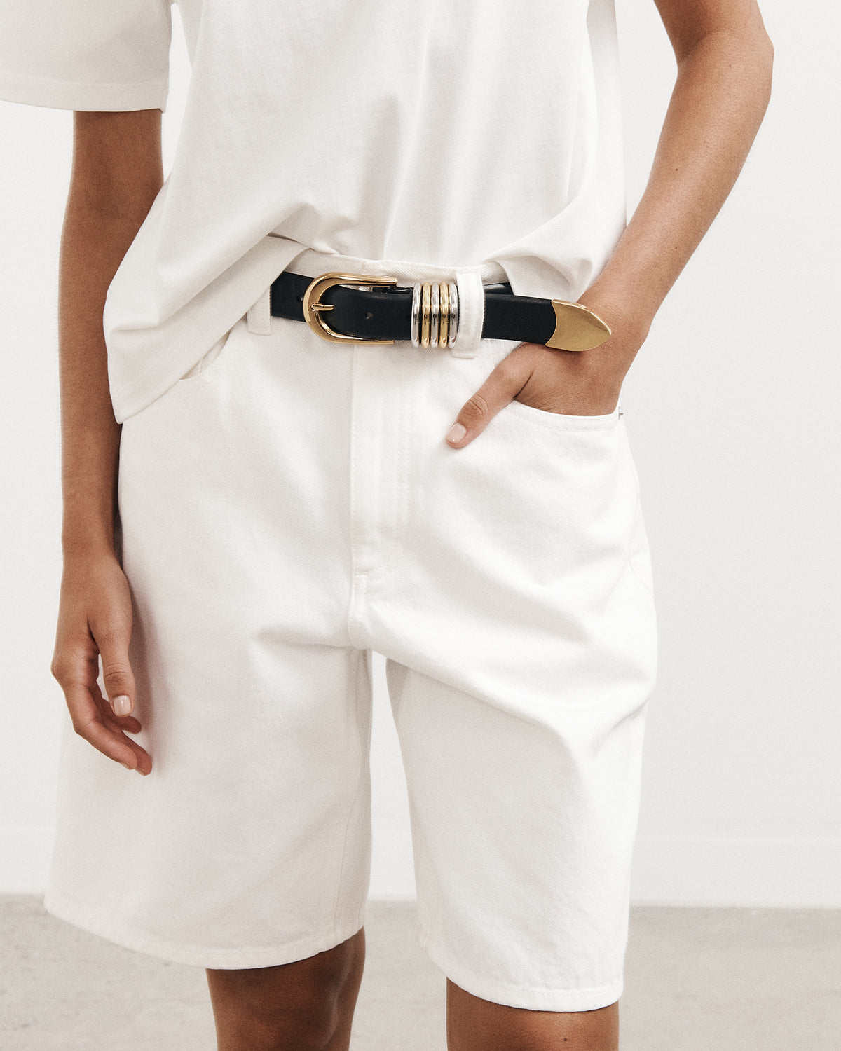 Denim Bermuda Shorts