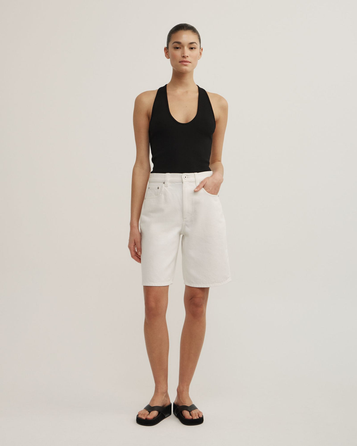 Denim Bermuda Shorts