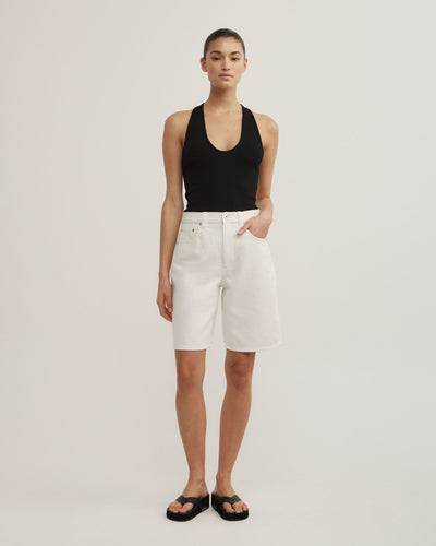 Denim Bermuda Shorts