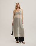 Sheer Crew Neck Tunic