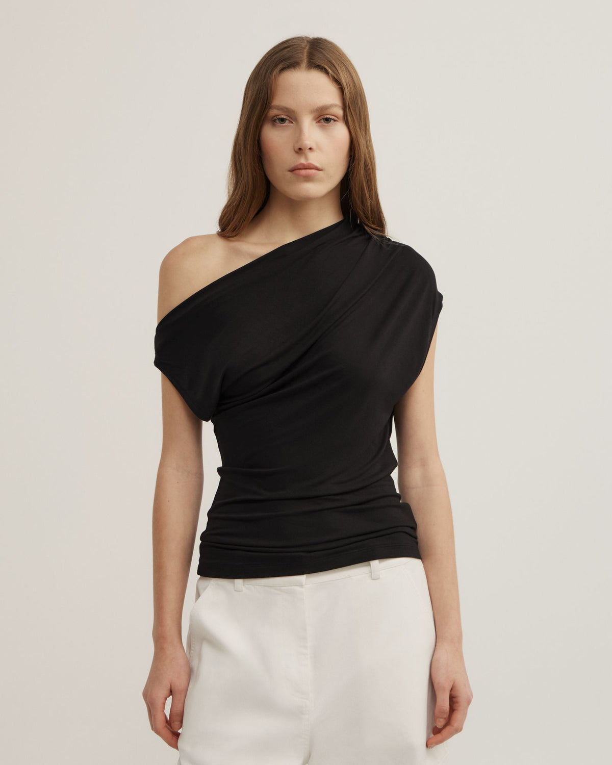 Asymmetric Jersey Top