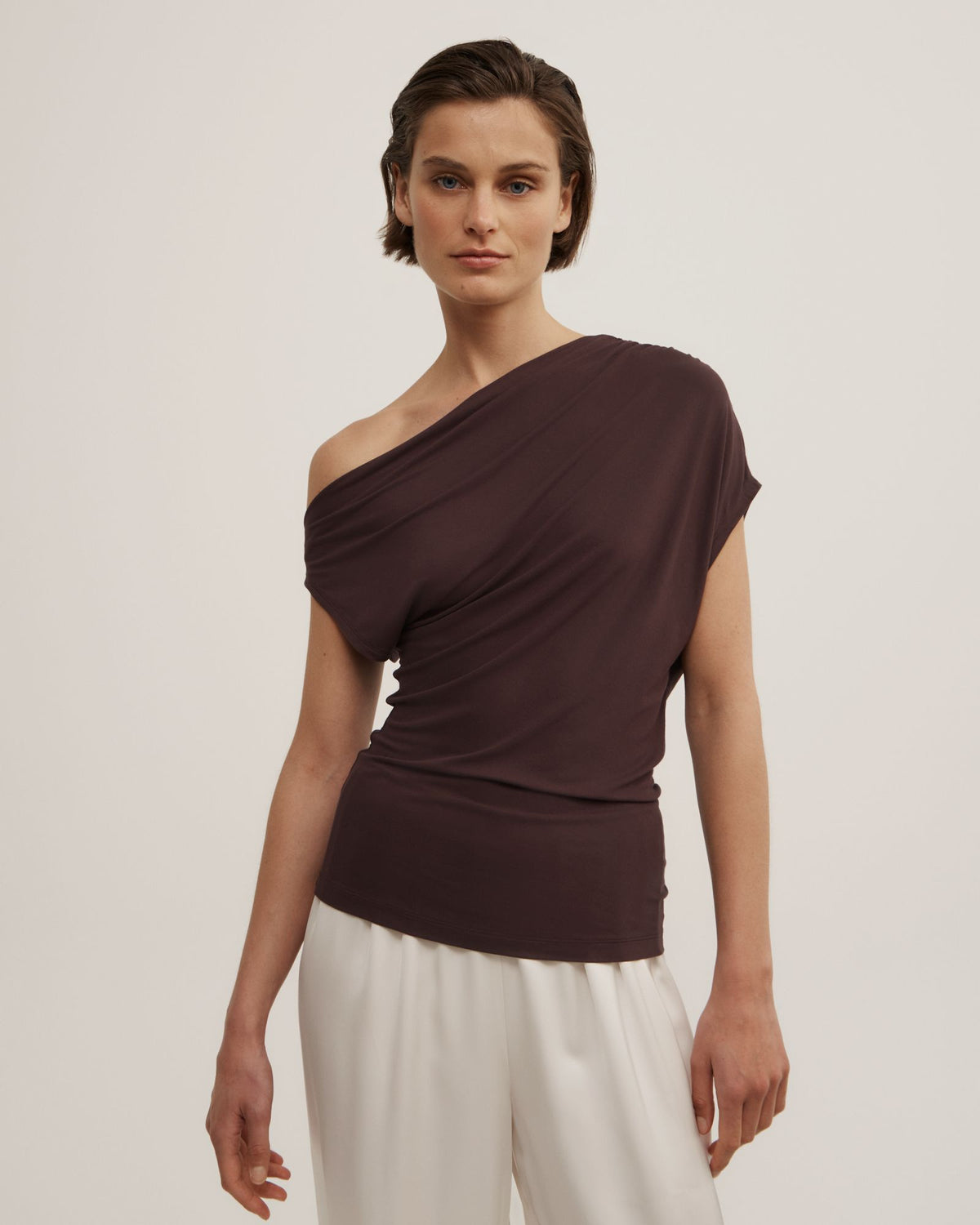 Asymmetric Jersey Top