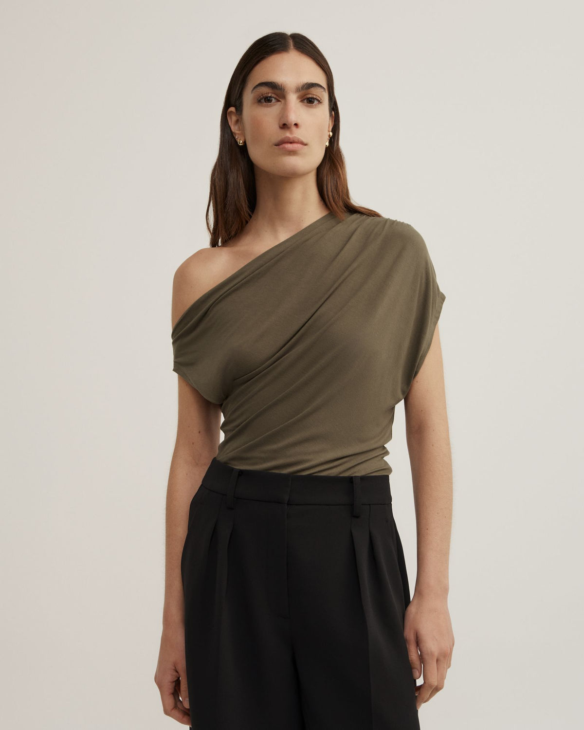 Asymmetric Jersey Top