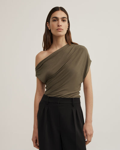 Asymmetric Jersey Top