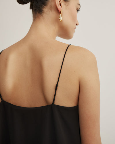 Blouson Drape Maxi Dress