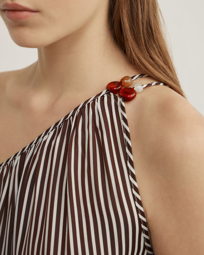 One Shoulder Maxi Dress