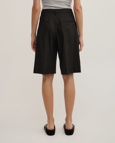 Pinstripe Bermuda Shorts