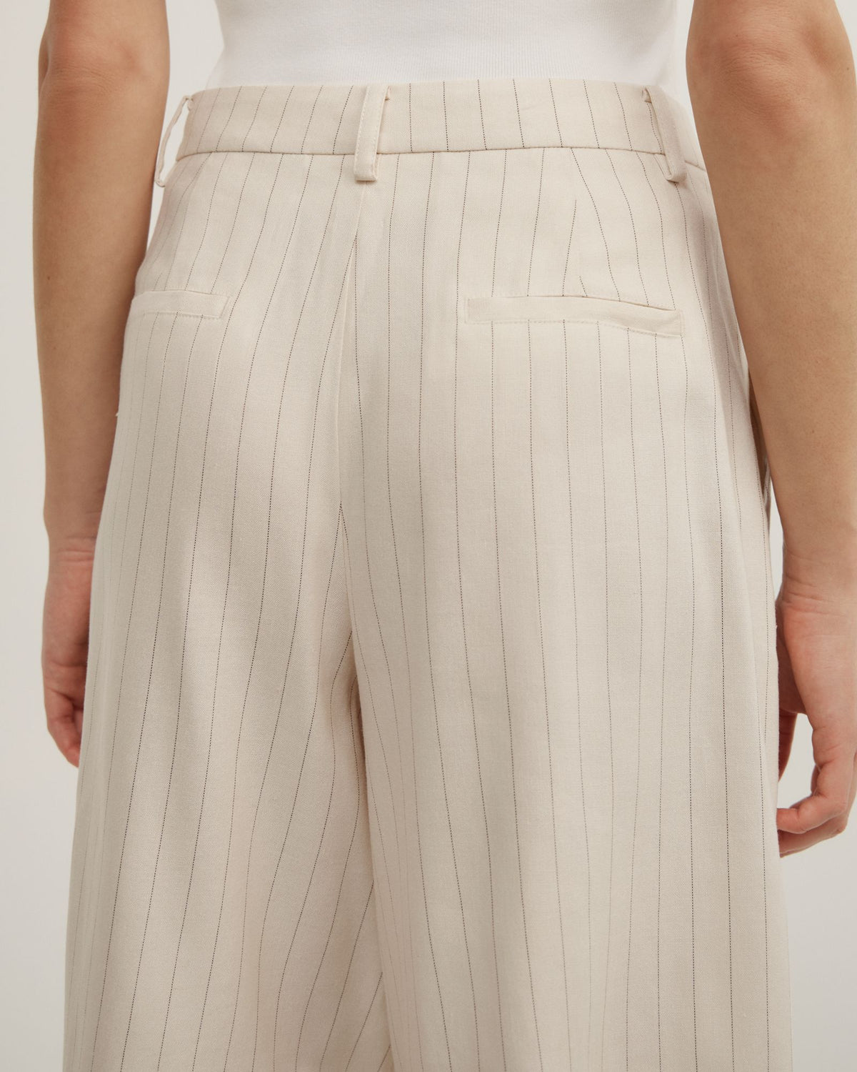 Pinstripe Bermuda Shorts