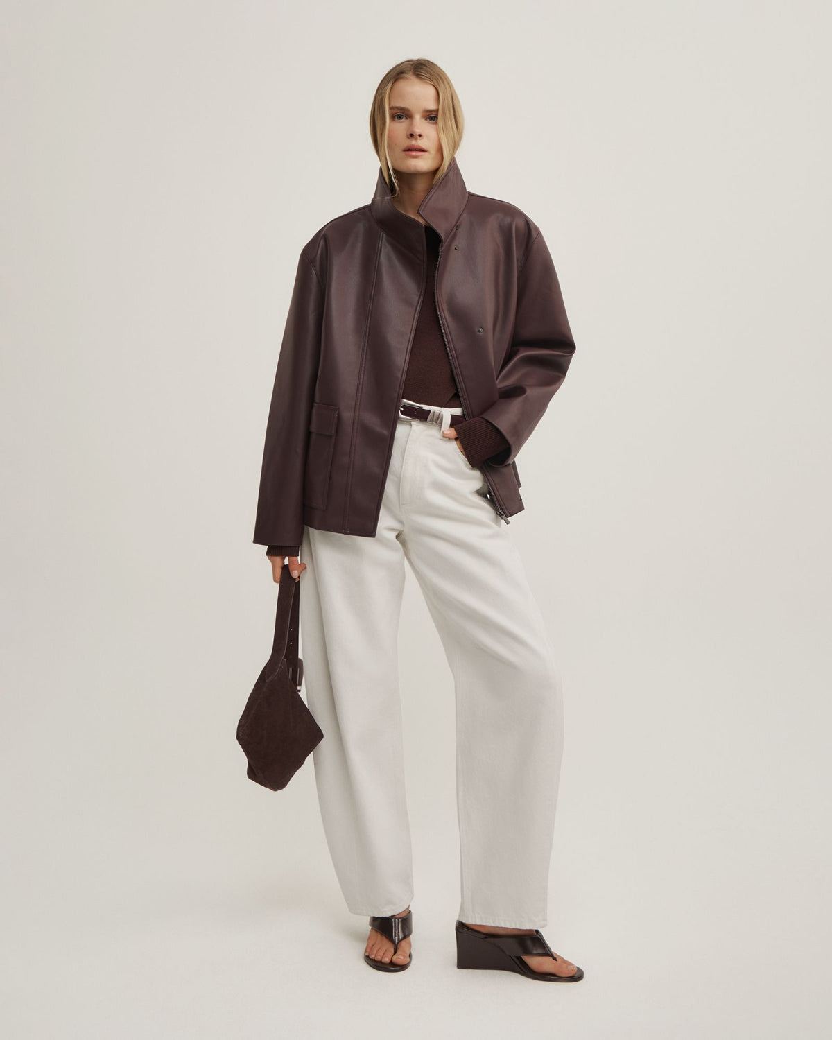 Asymmetric Long-Sleeve Knit