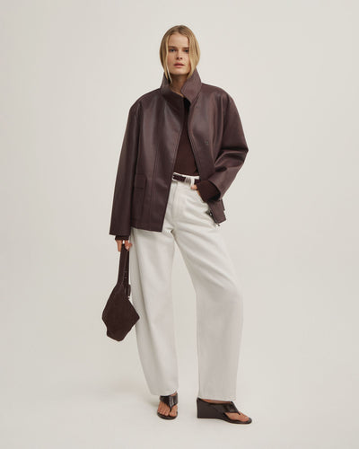 Asymmetric Long-Sleeve Knit