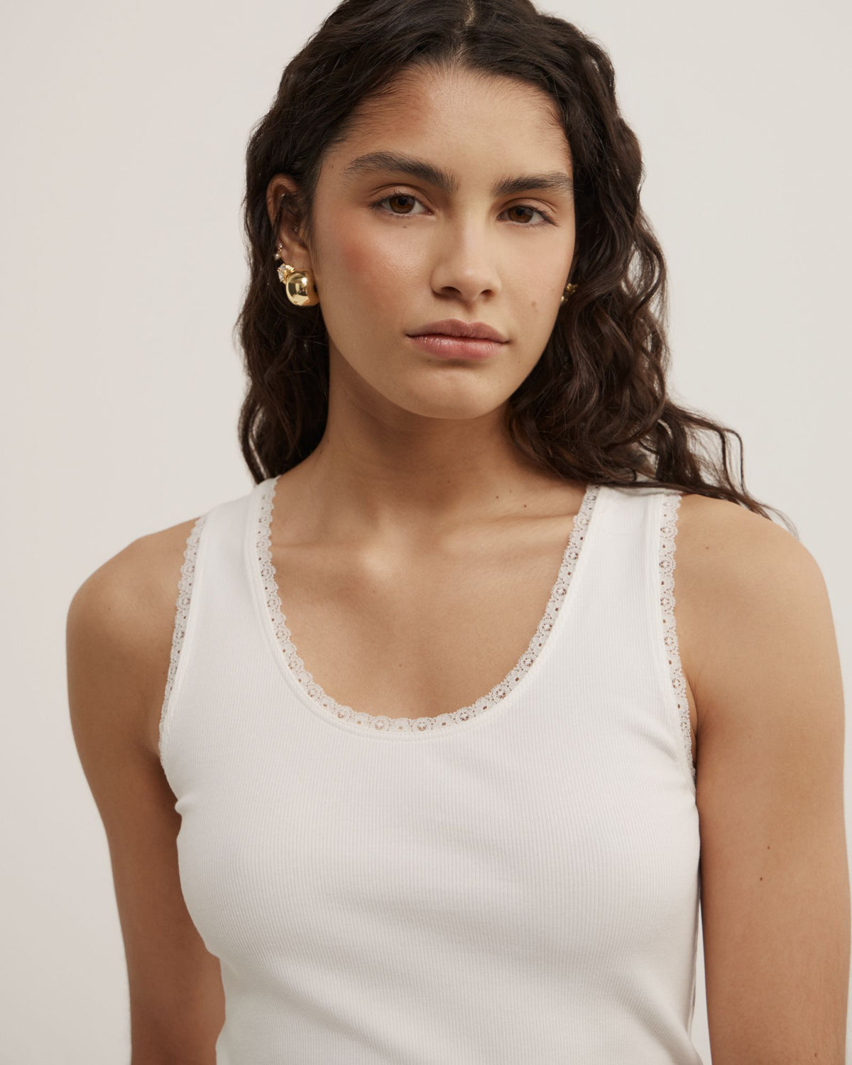 Lace Trim Tank