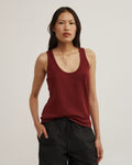 Linen Scoop Knit Tank