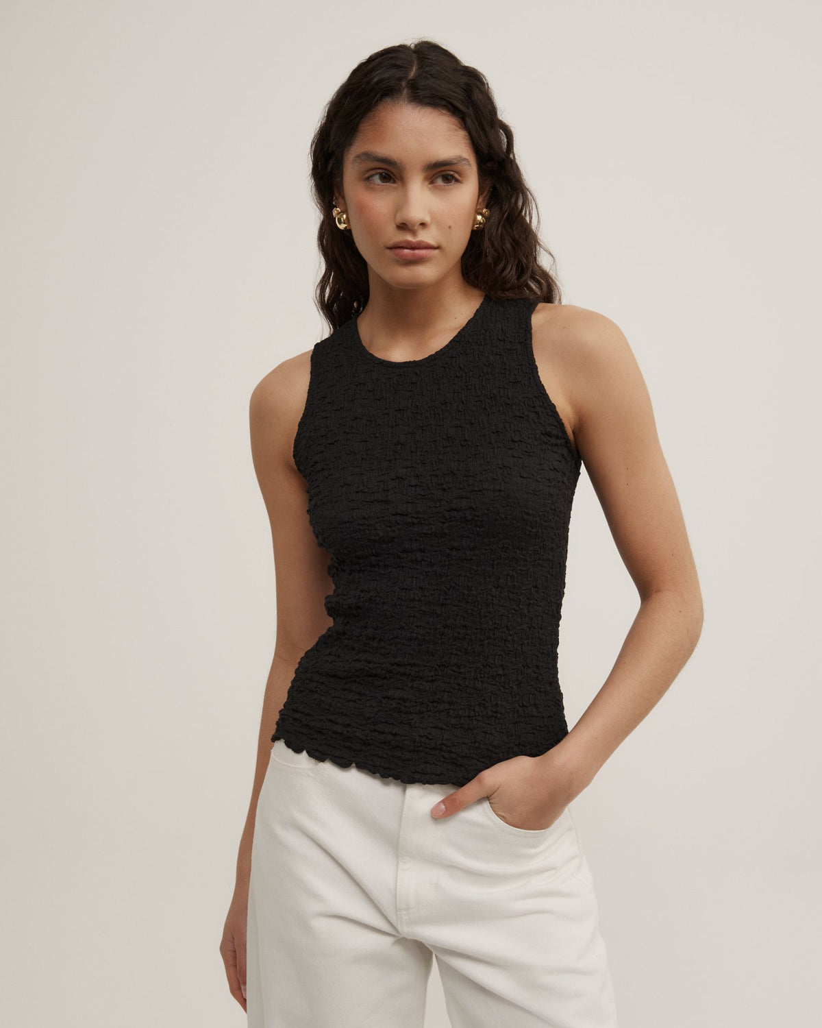 Textured Jersey Tank