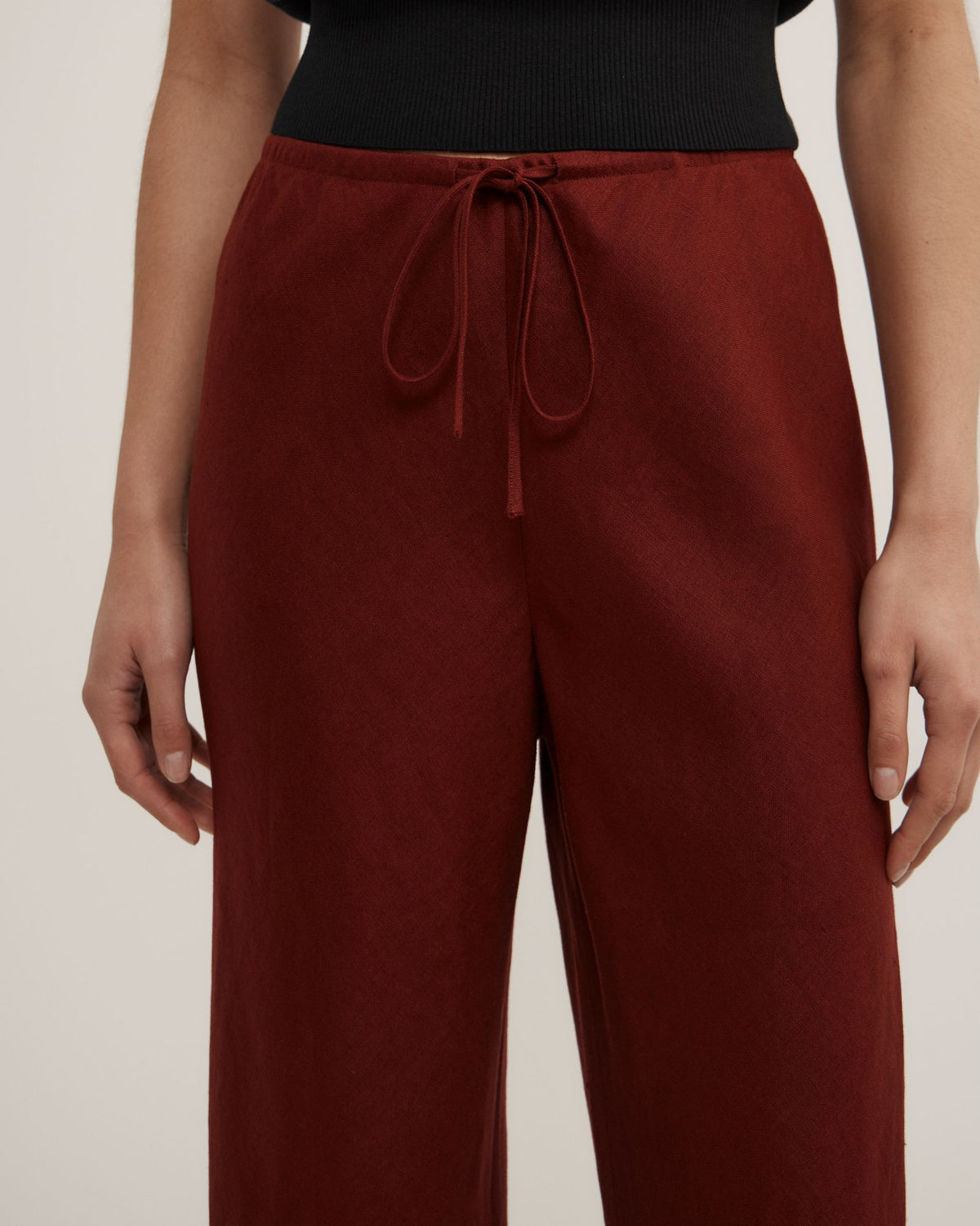 Bias Linen Pants