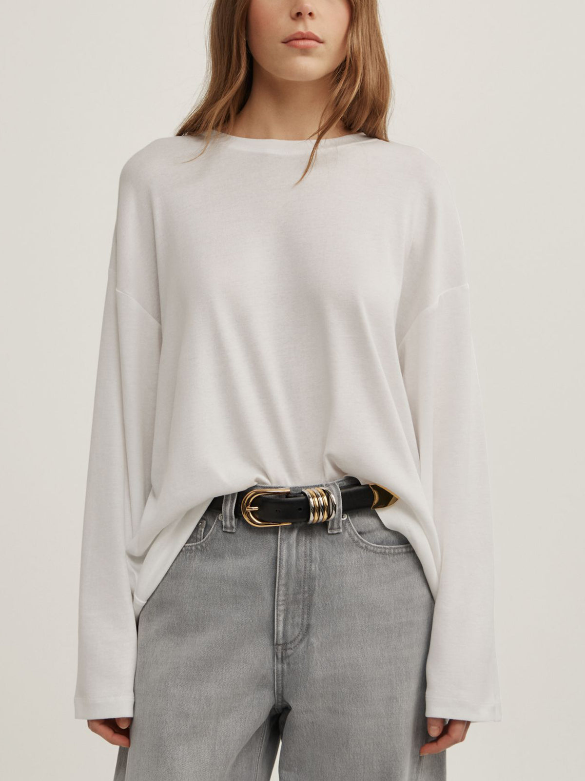 Crew Neck Long-Sleeve T-Shirt