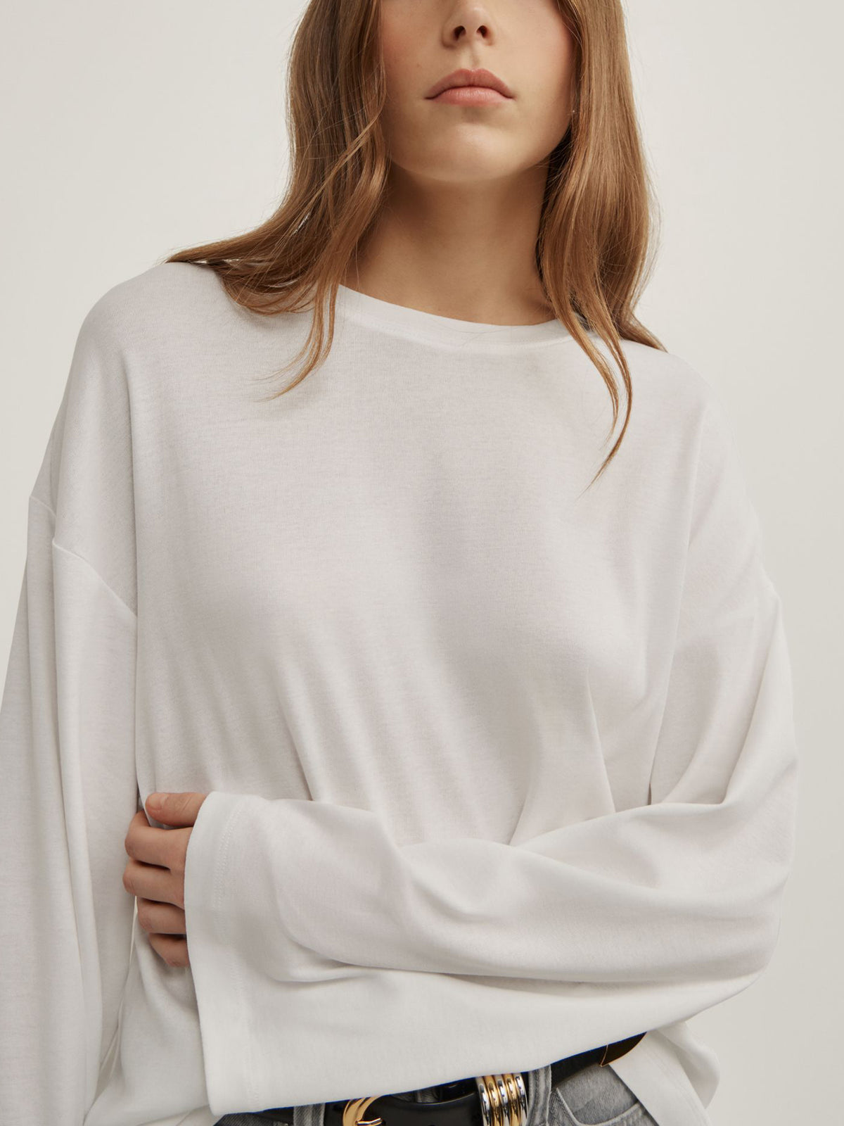 Crew Neck Long-Sleeve T-Shirt
