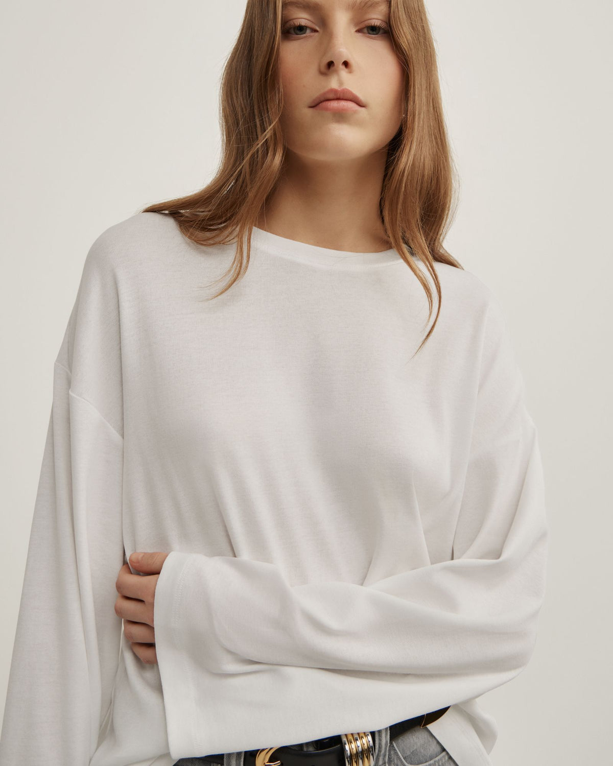 Crew Neck Long-Sleeve T-Shirt