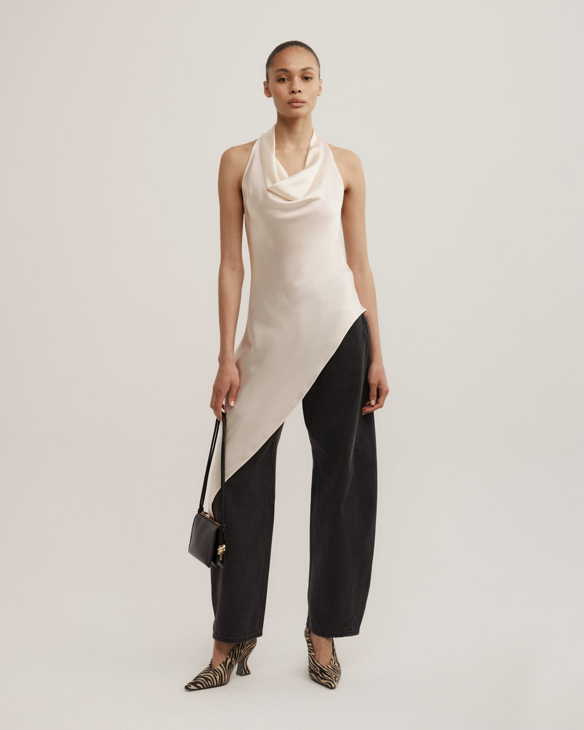 Asymmetric Halter Tunic