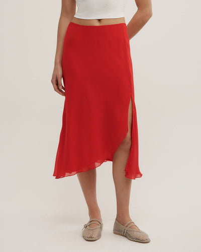 Asymmetric Soft Skirt